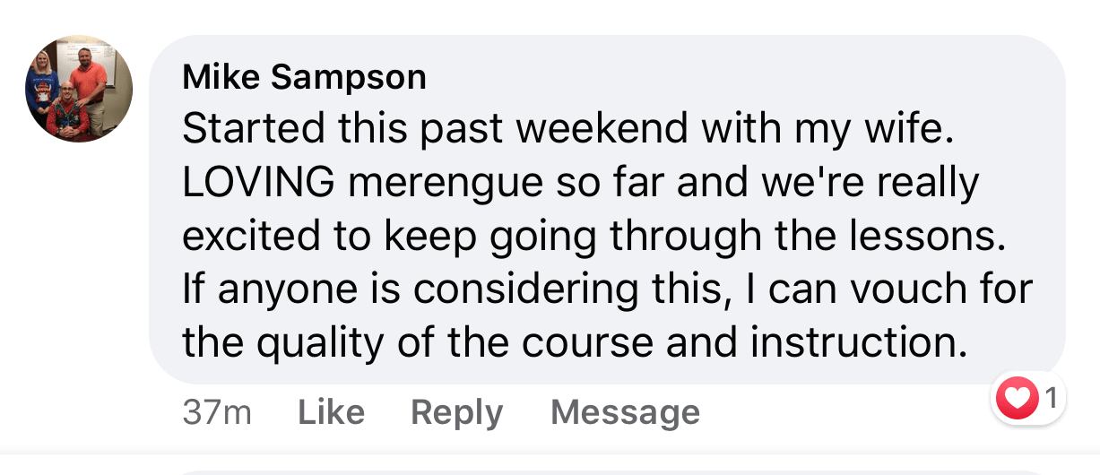 Testimonial from Mike Sampson